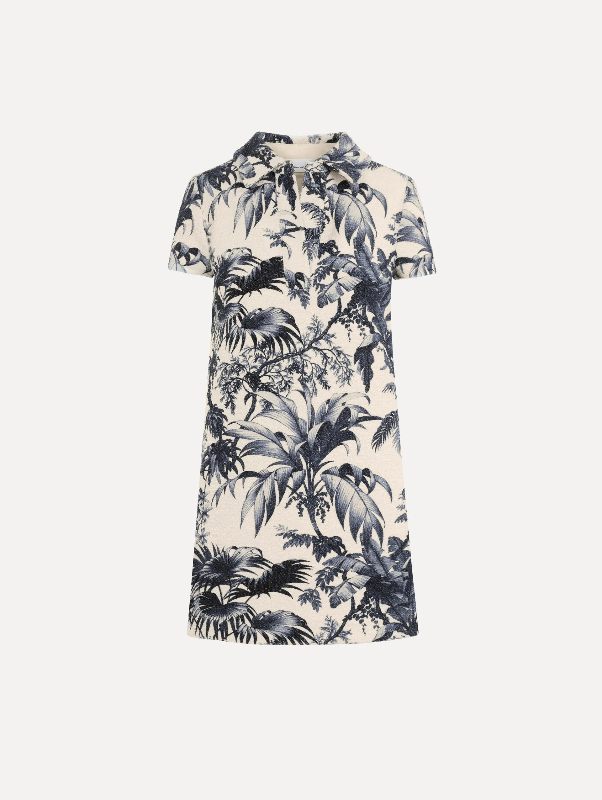 CHINÉ PALM LEAVES SHIFT DRESS - 1
