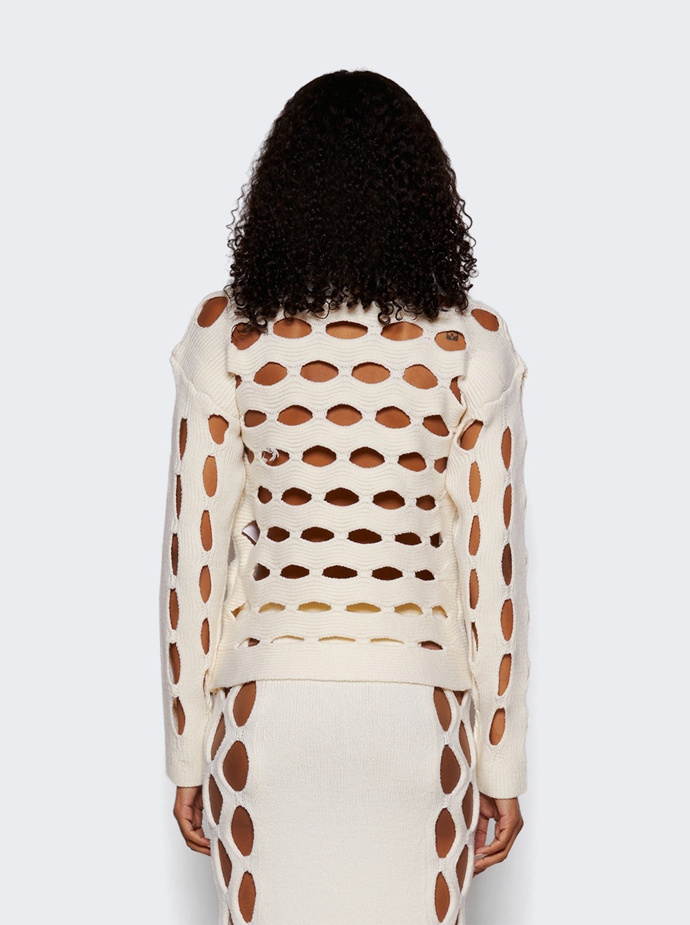 Galina Cut-out Sweater Ivory - 5