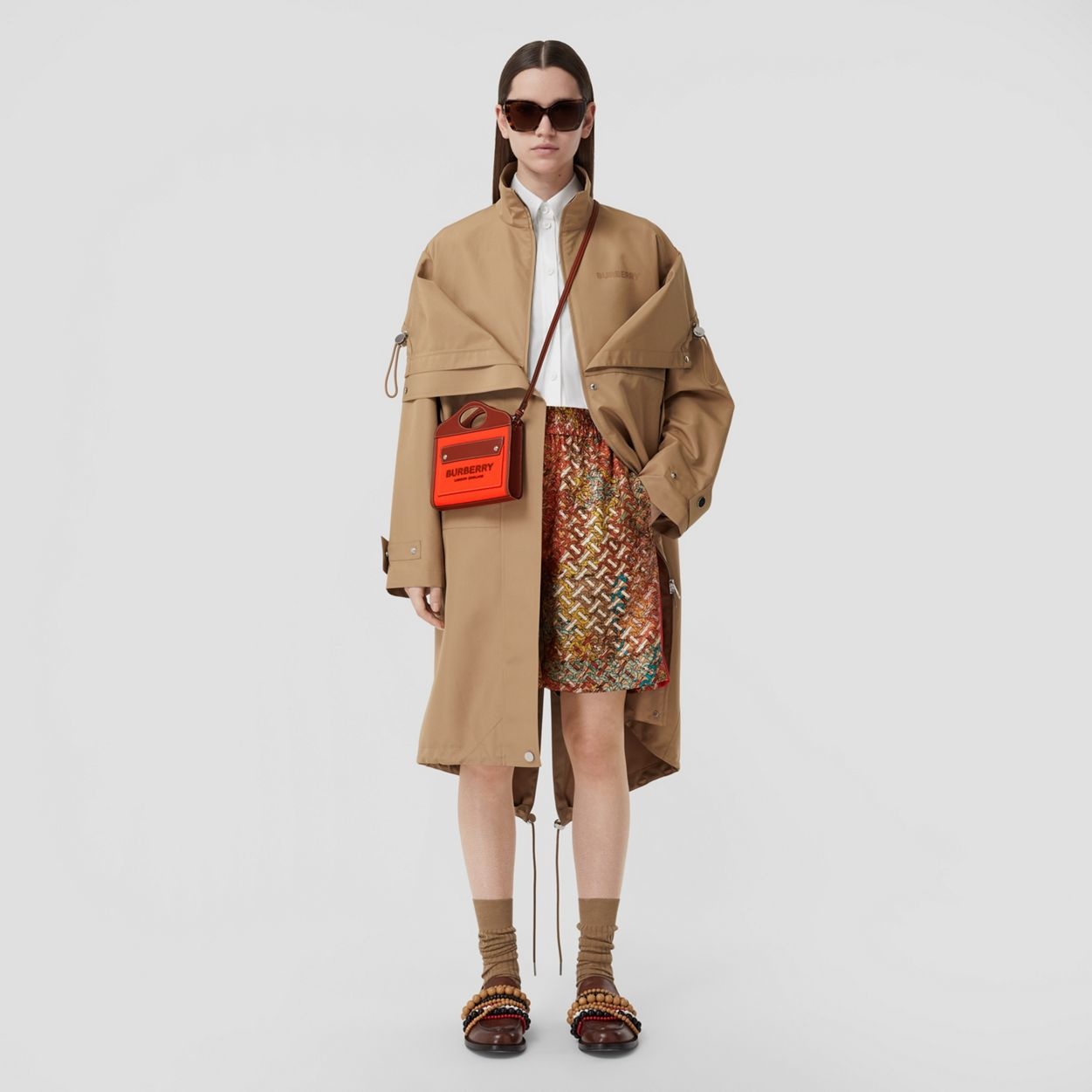 Micro Two-tone Canvas and Leather Pocket Bag - 6