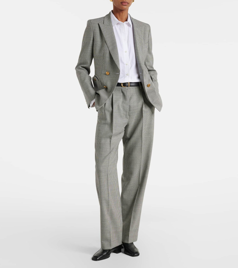 BLAZÉ MILANO Fox houndstooth straight pants outlook