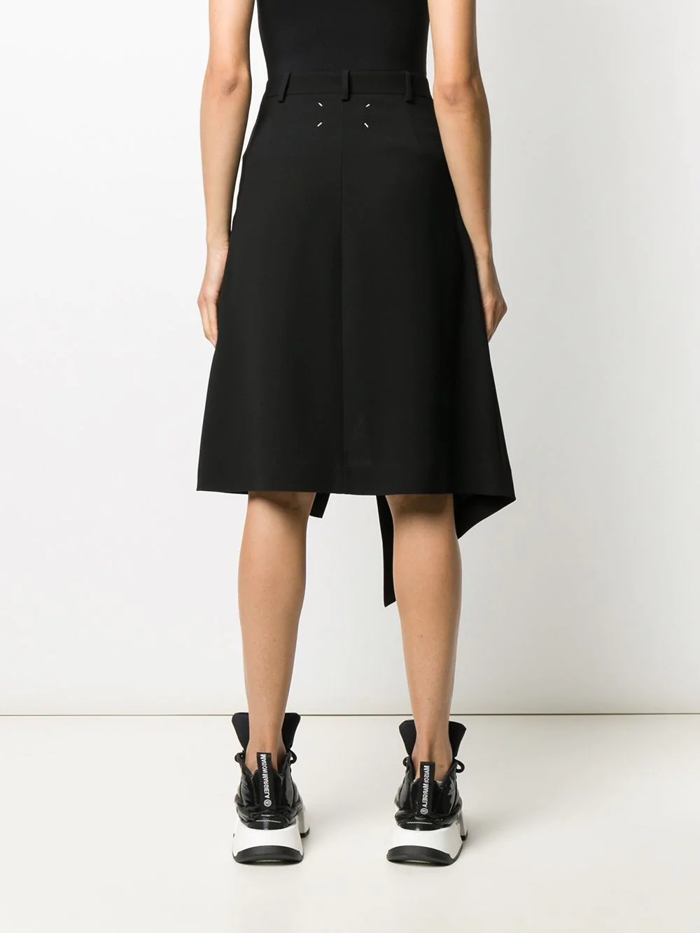 asymmetric hemline skirt - 4