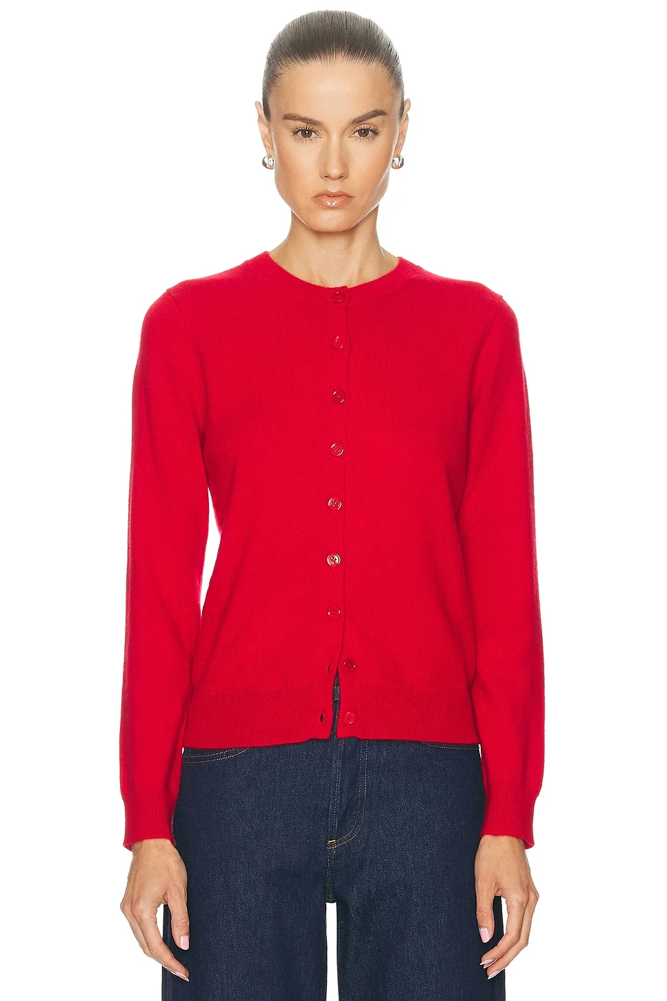 Cashmere Fitted Cardigan - 1