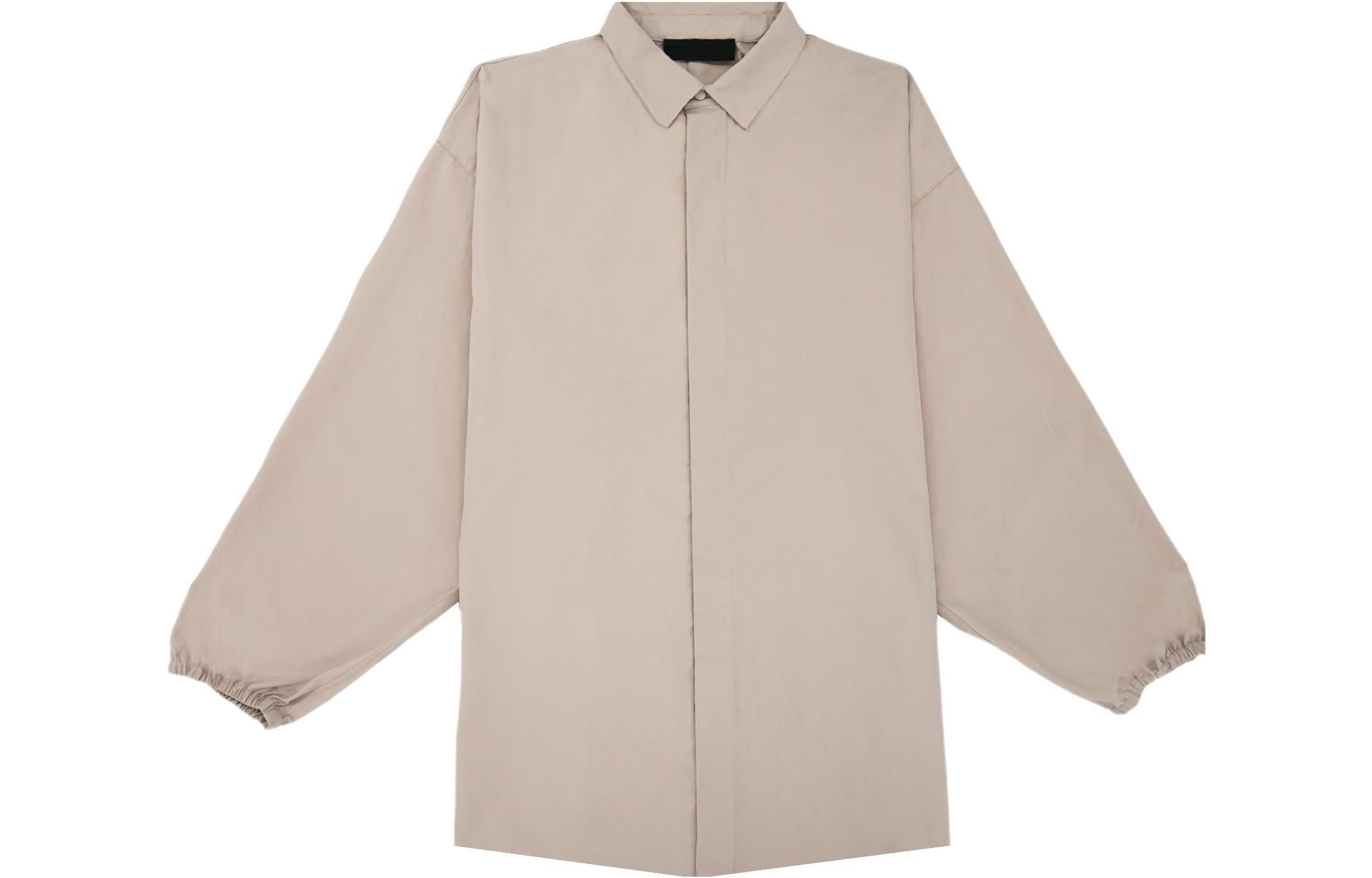 Fear of God Essentials FW23 Button Down Shirt 'Silver Cloud' 186BT234022F - 2