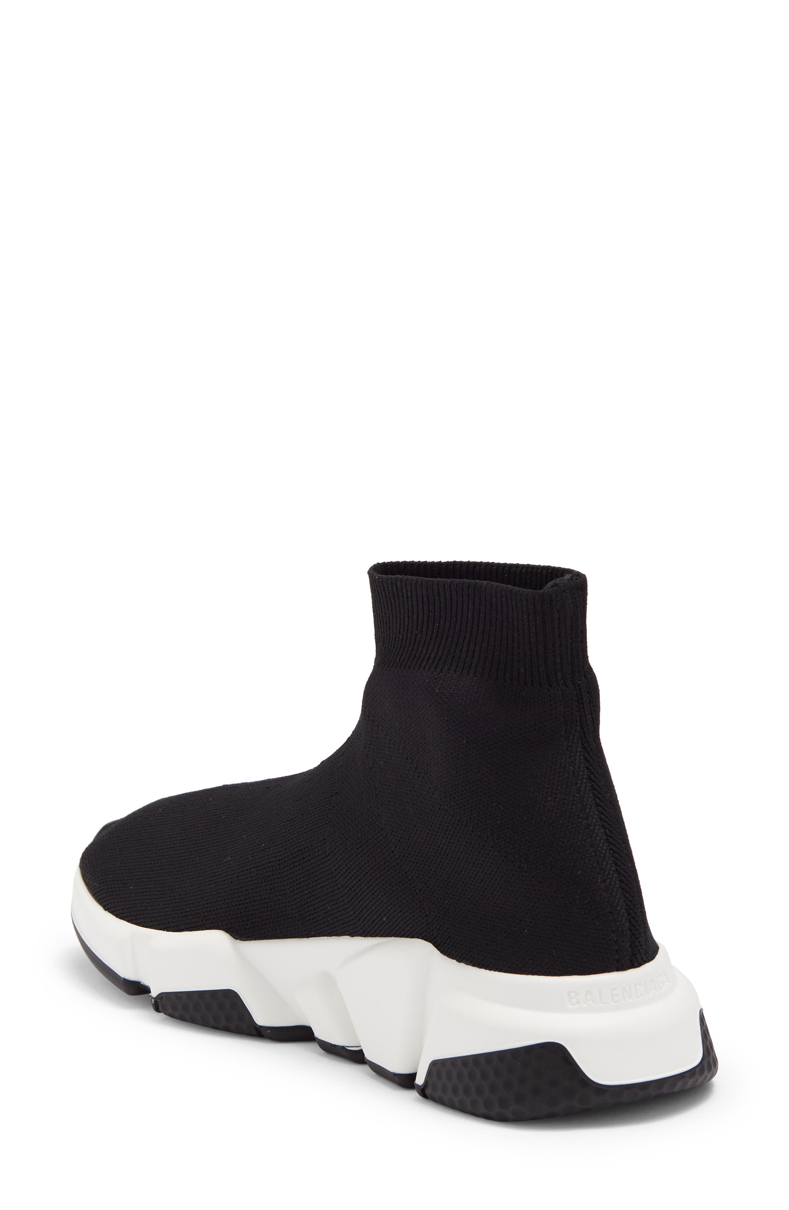 Balenciaga Speed LT Sneaker in Black/White/Black at Nordstrom - 2