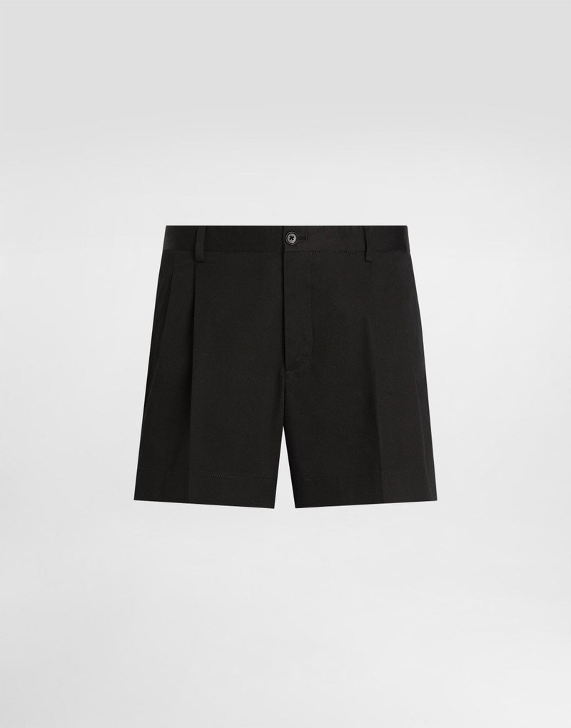 Cotton gabardine shorts 1