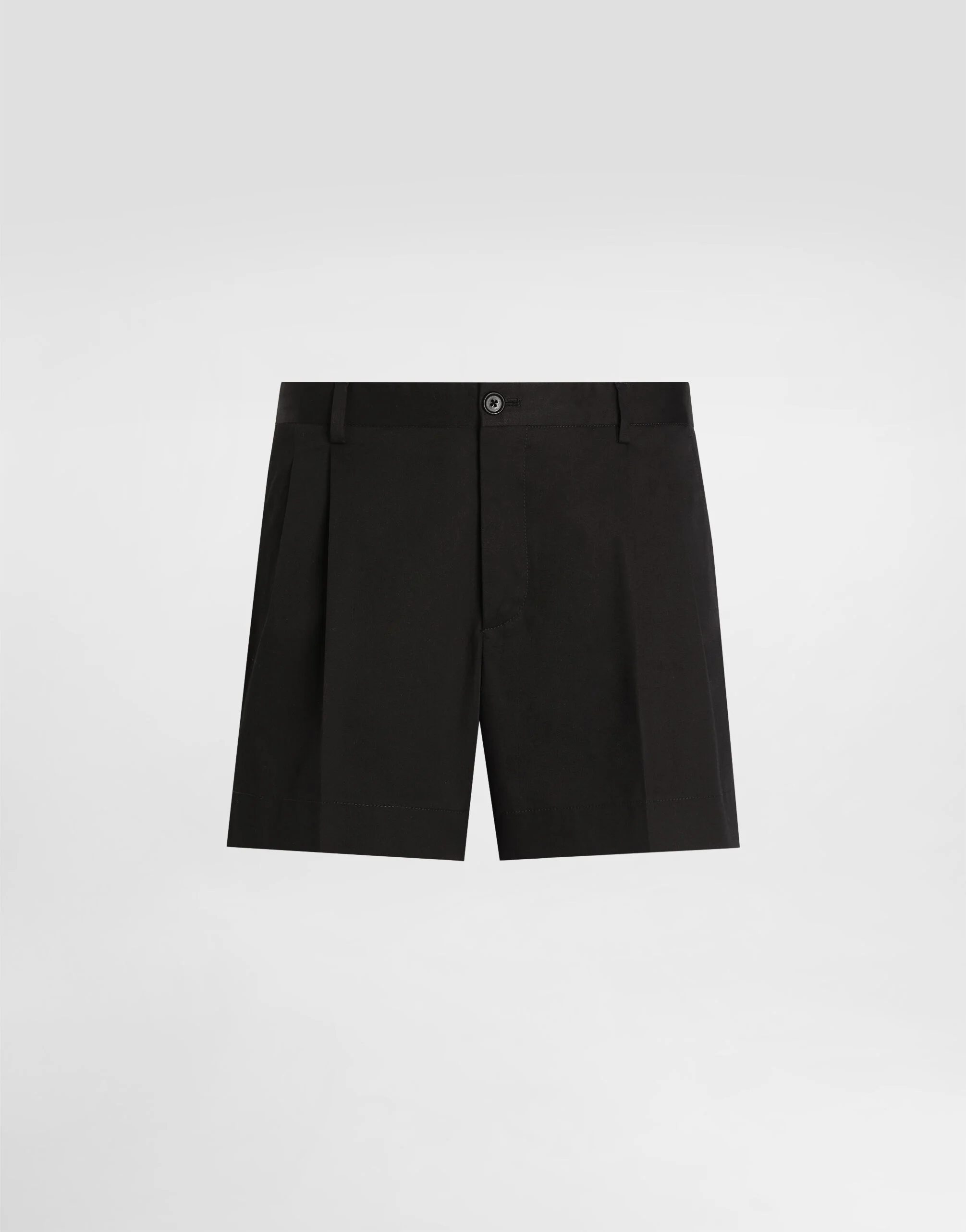 Cotton gabardine shorts - 1