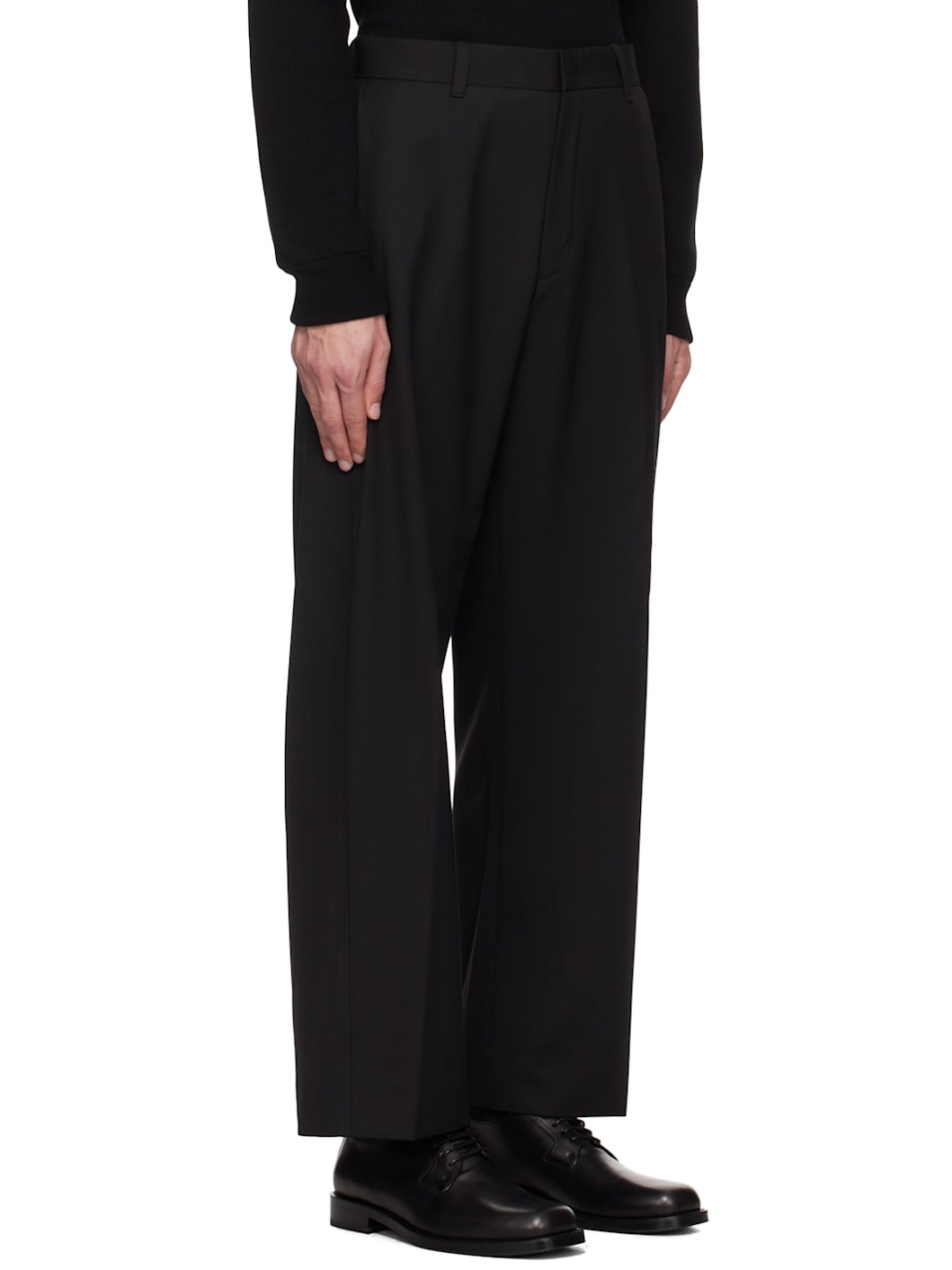 Black Pleated Trousers - 2