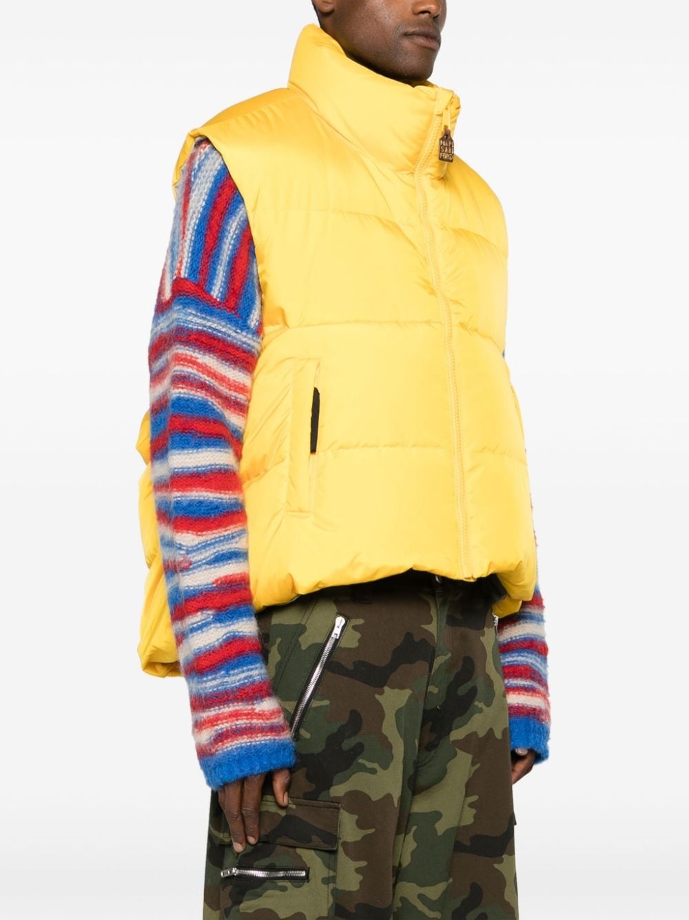 high-neck padded gilet - 3