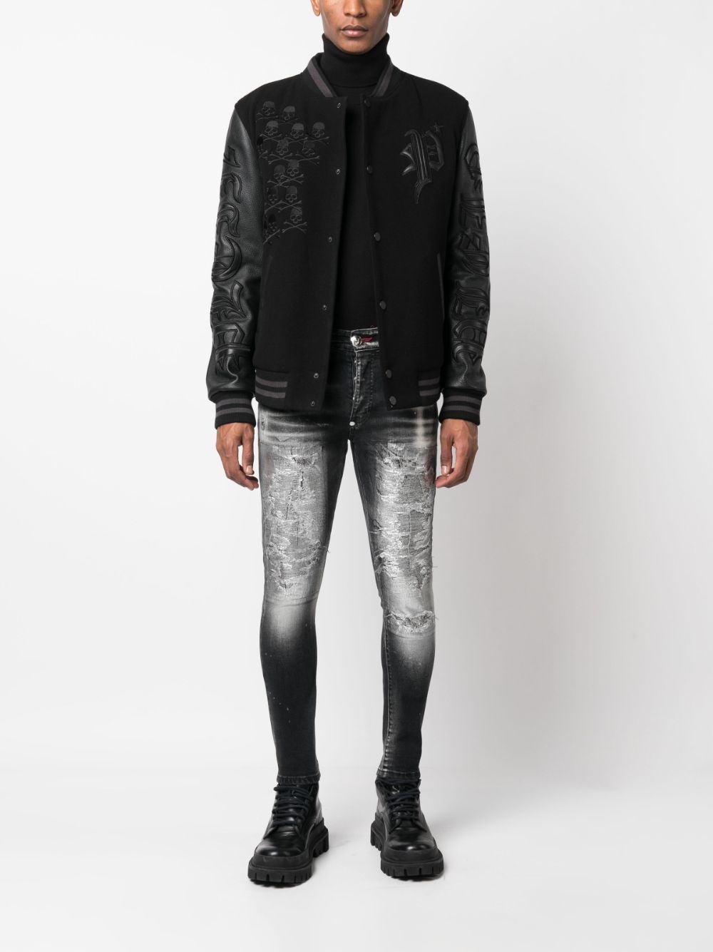 mid-rise skinny jeans - 2