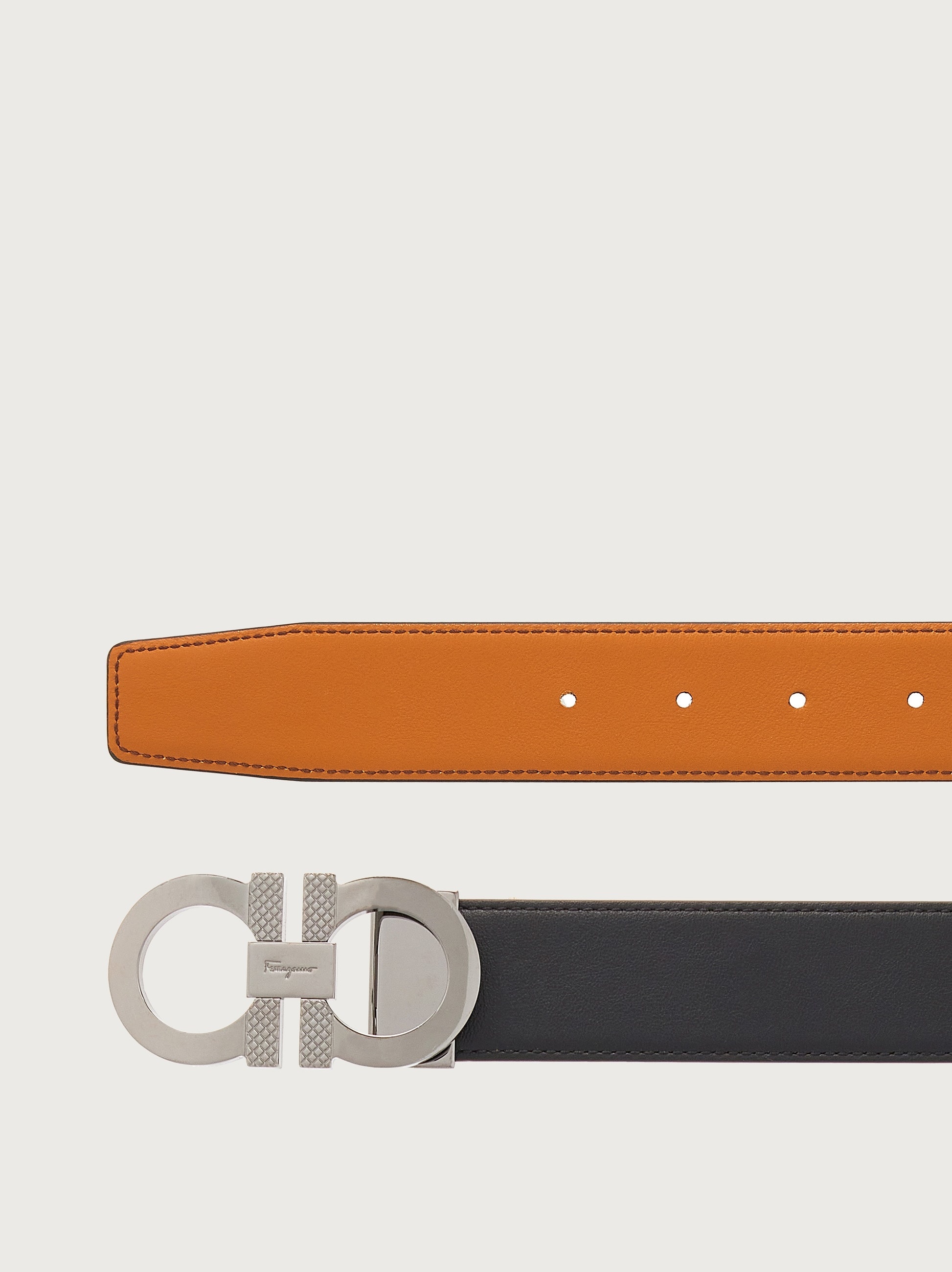 Reversible and adjustable Gancini belt - 2