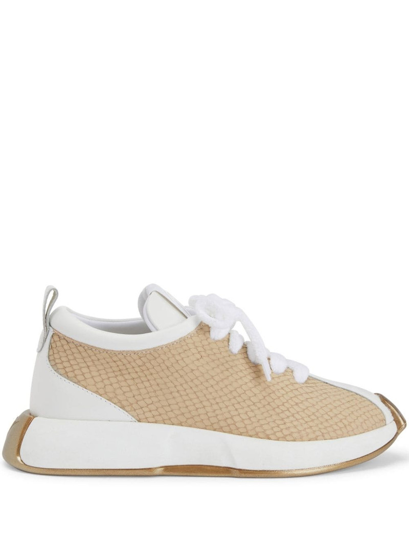 Ferox python-print sneakers 1