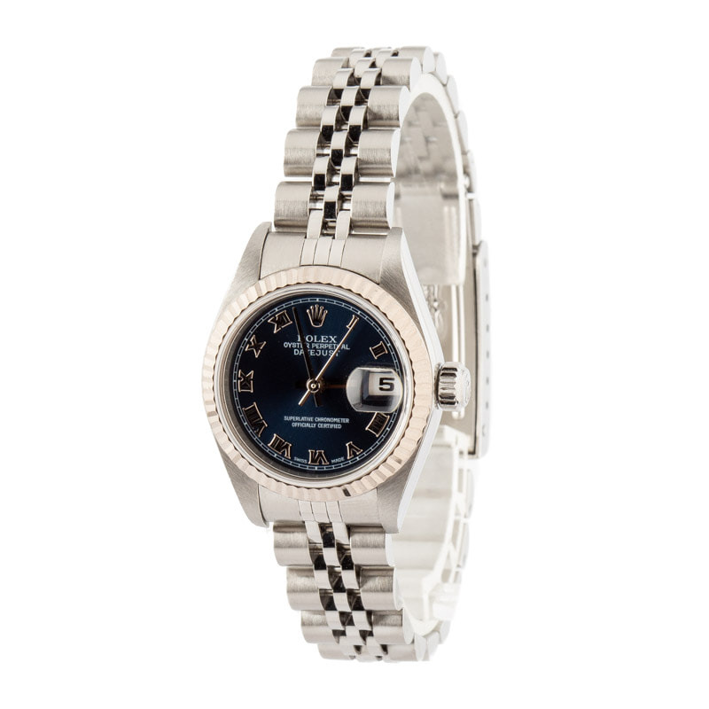 Ladies Rolex Datejust 79174 Blue Dial - 2