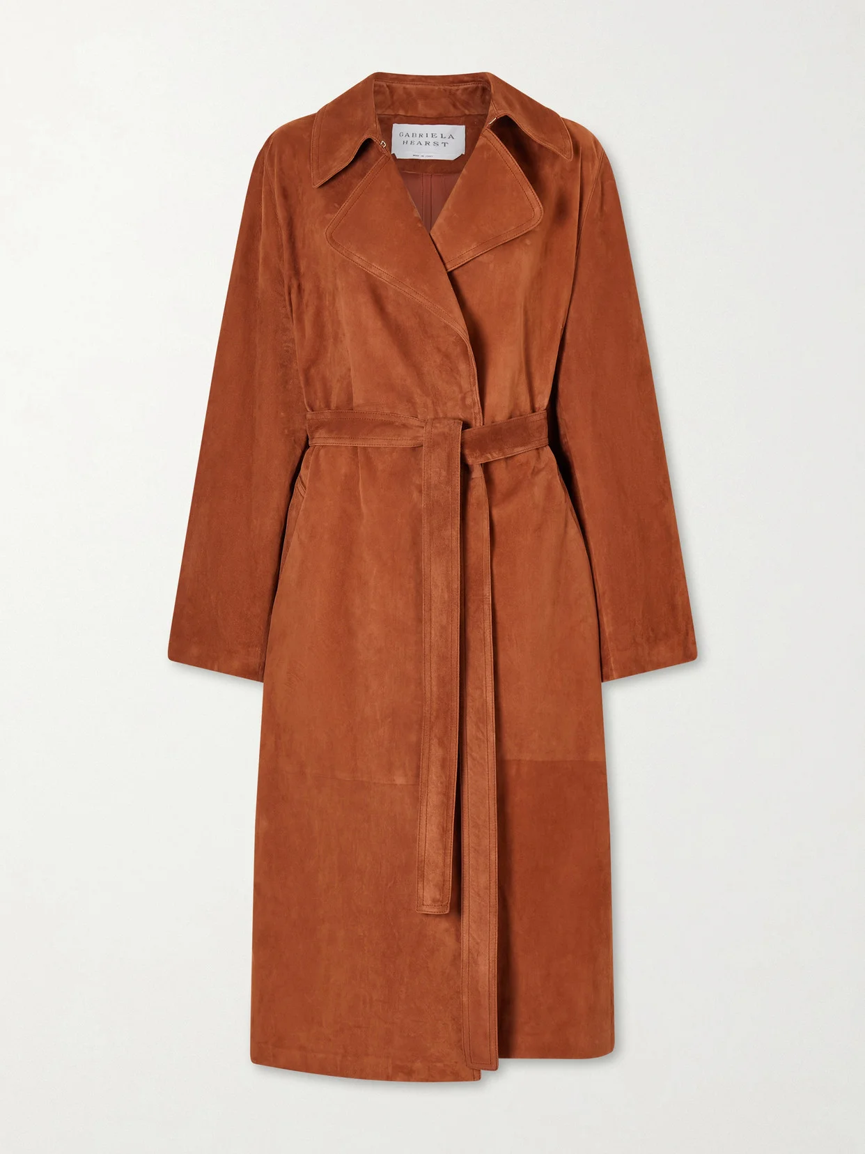 Lyra Belted Suede Coat - 1