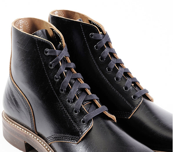 LK-017 M-43 Service Shoes Shinki Hikaku Horsebutt Black - 7