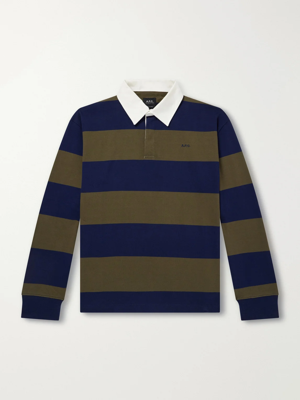Isaac Logo-Embroidered Striped Cotton Polo Shirt - 1