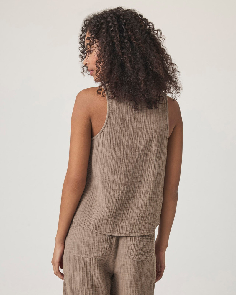 Kit Gauze V-Neck Tank 5