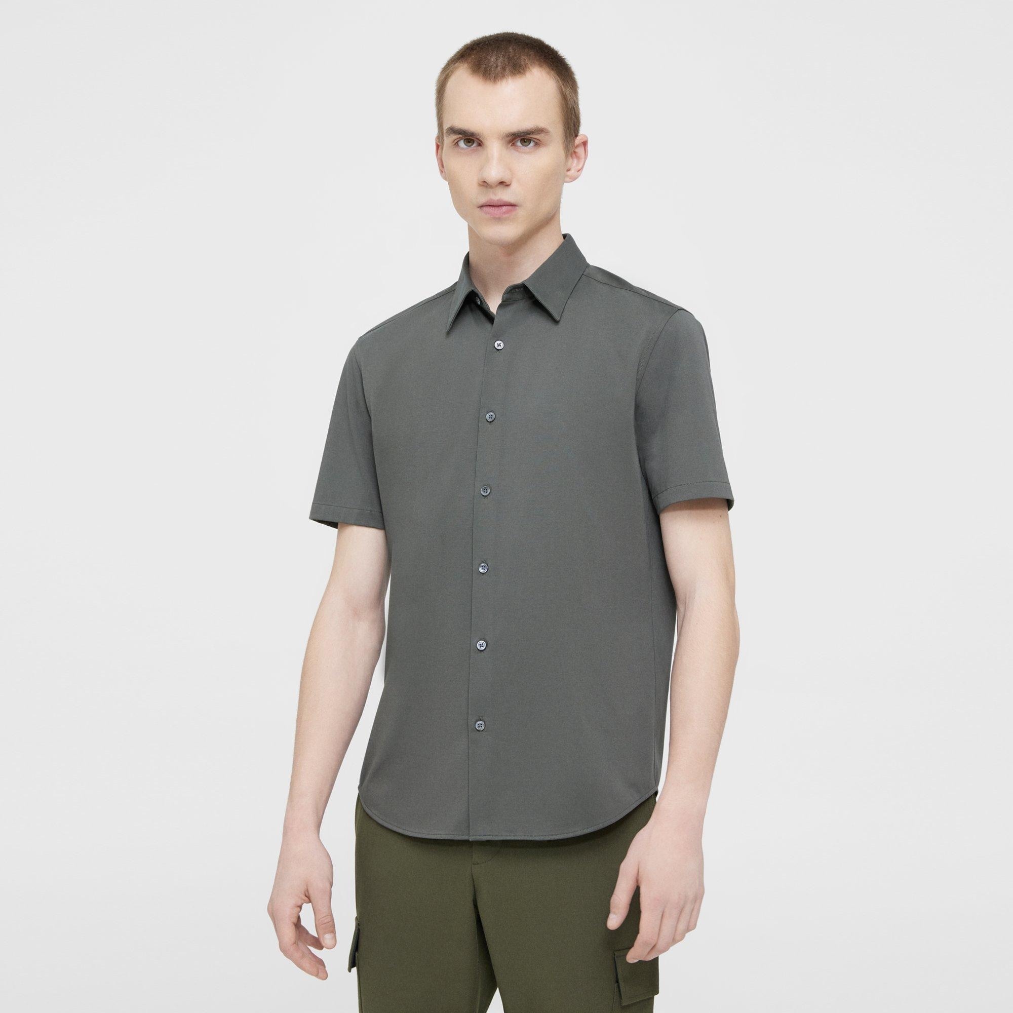 Irving Short-Sleeve Shirt in Structure Knit - 2