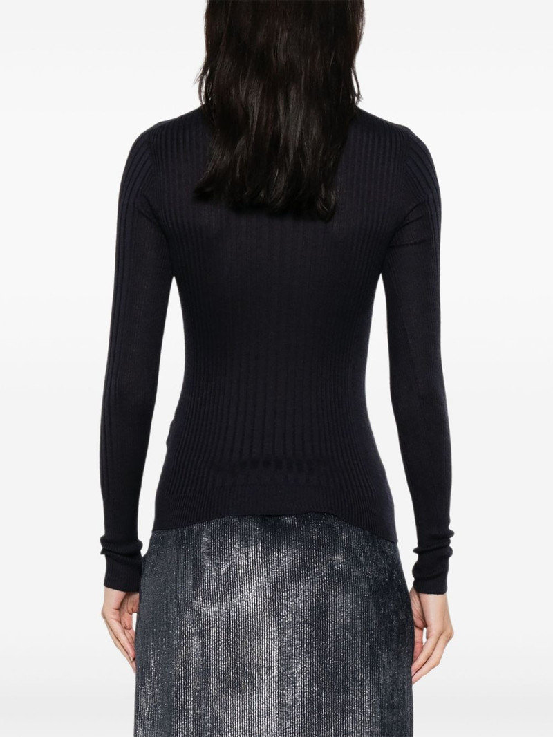 ribbed mock-neck top 4