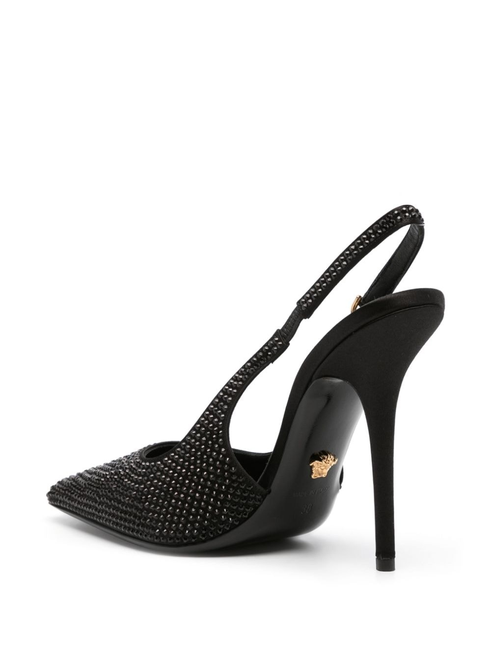 Medusa '95 crystal slingback pumps - 3