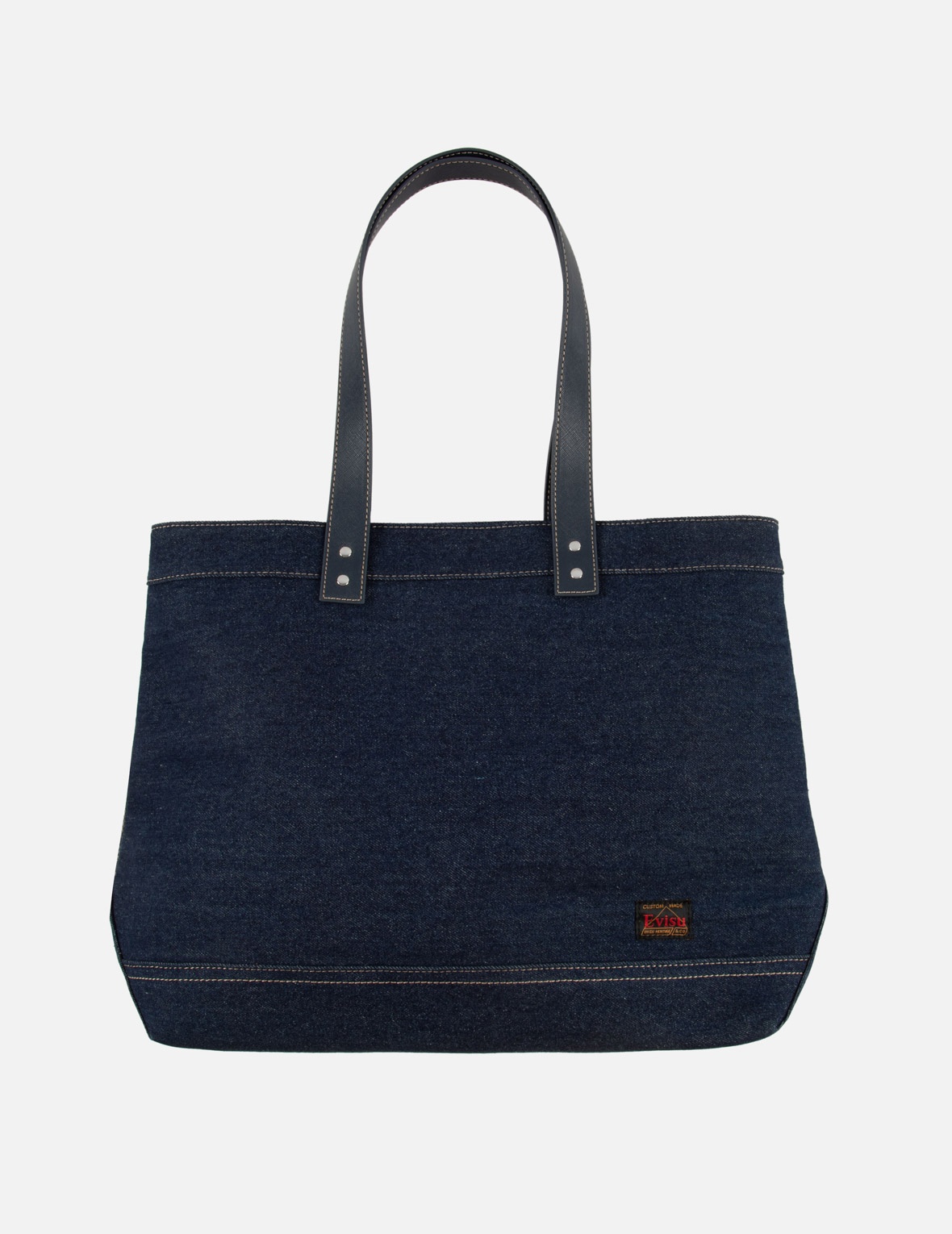 BRUSHSTROKE SEAGULL PRINT DENIM TOTE BAG - 2