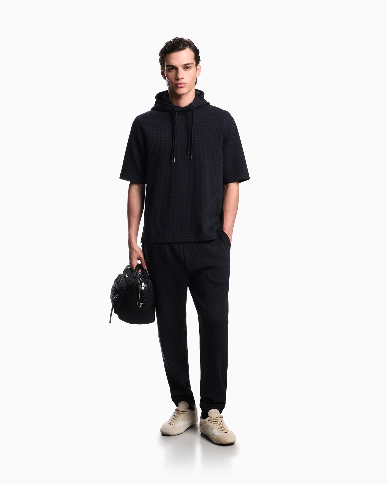 ASV LYOCELL-BLEND JACQUARD JERSEY HOODED SWEATSHIRT - 2