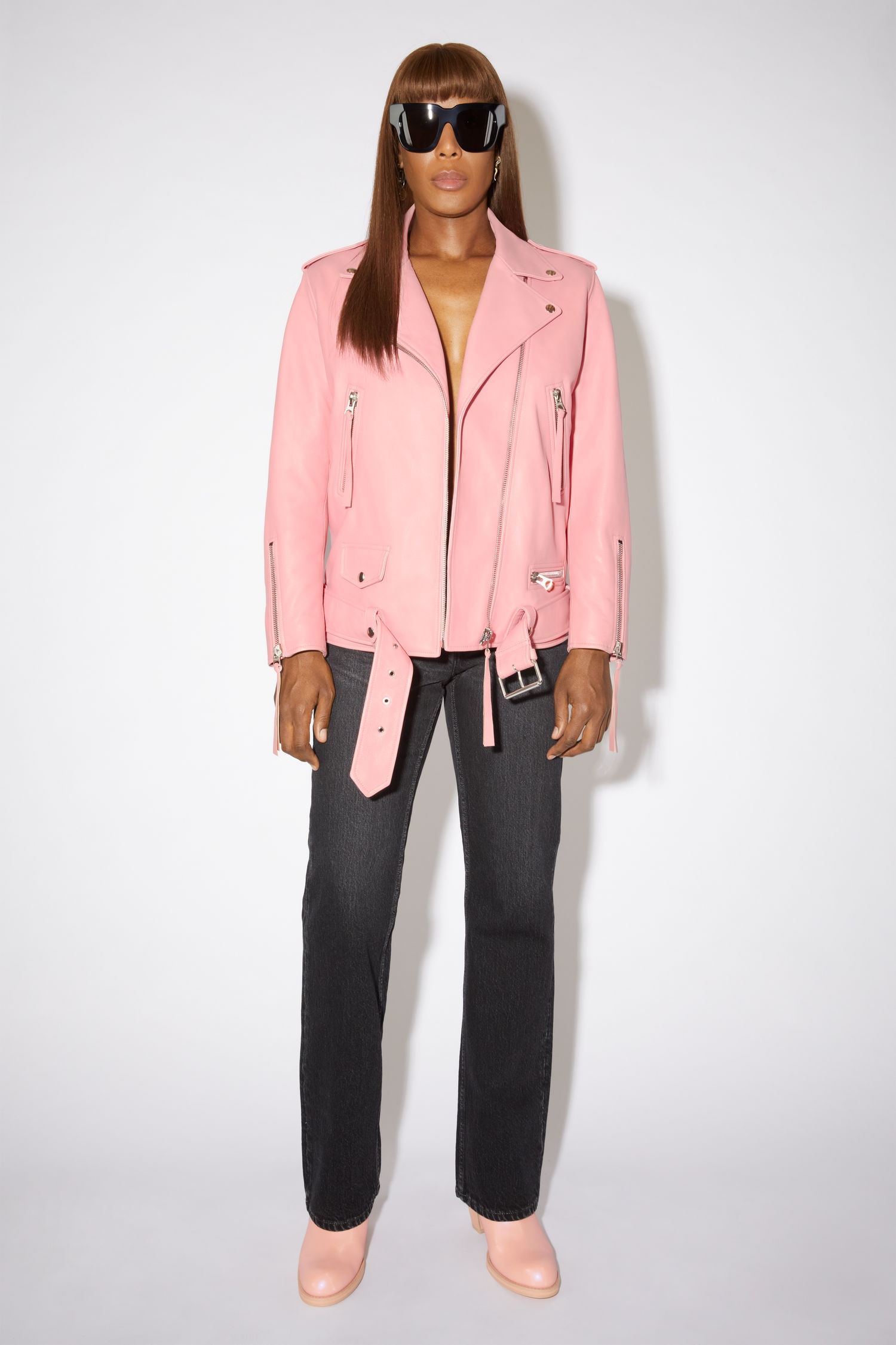 Faux leather boots - Salmon pink - 4
