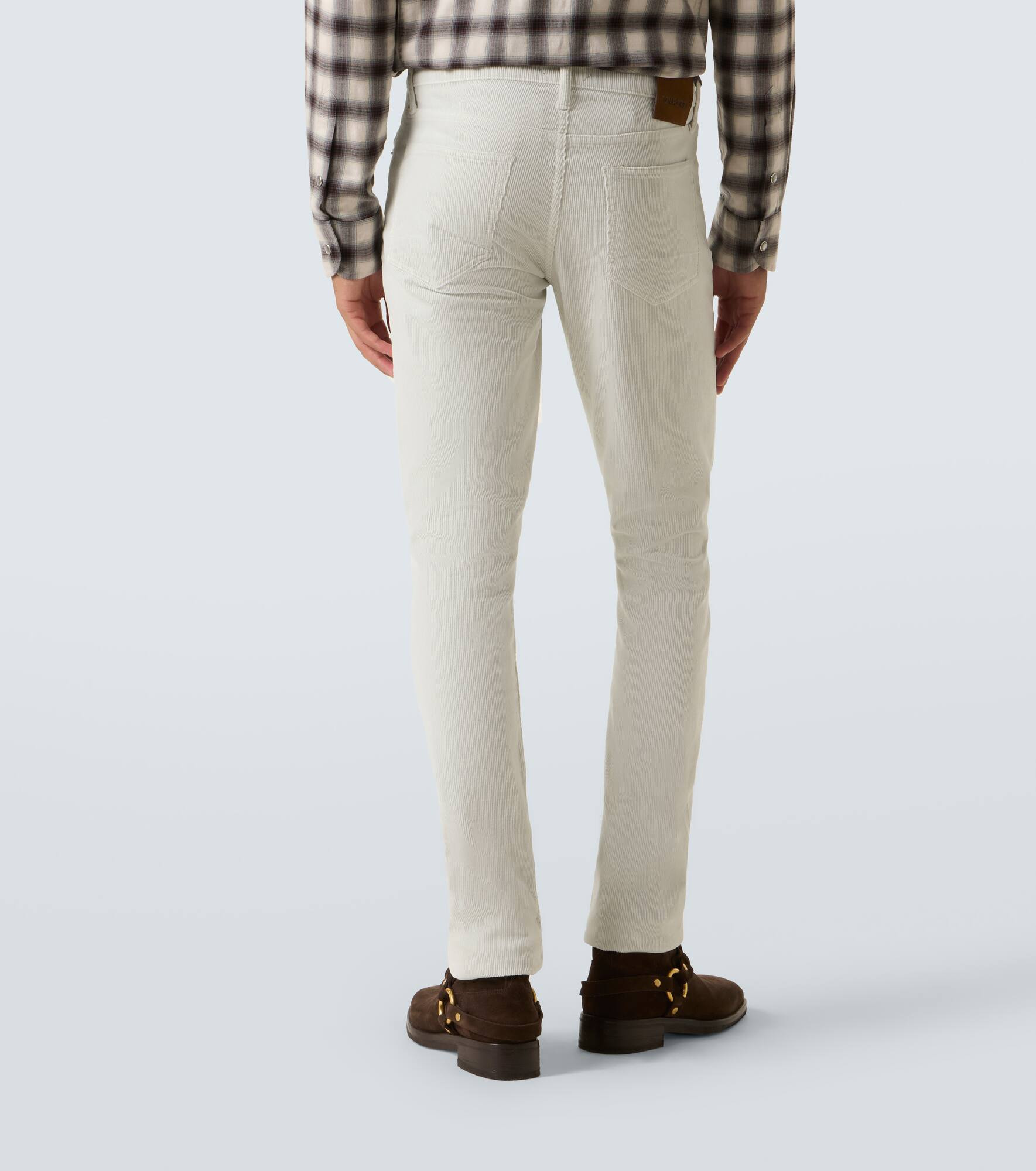 Cotton corduroy slim pants - 4