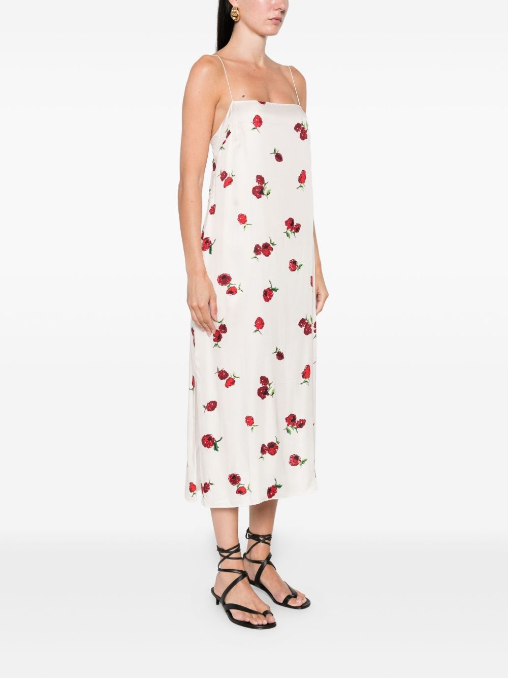 floral-print dress - 3