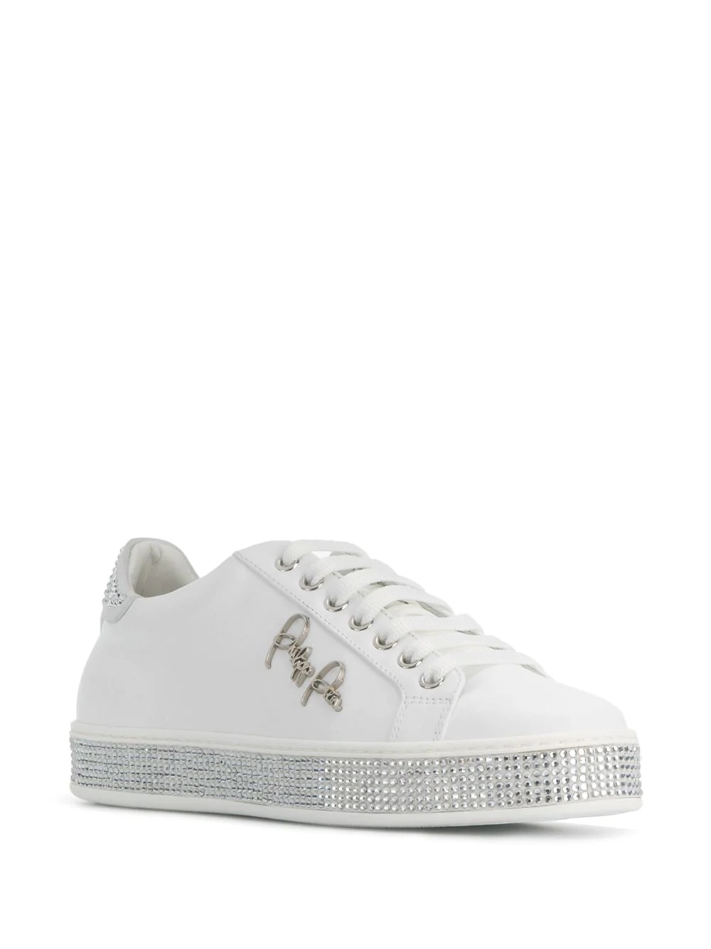 lo-top crystal sneakers - 2