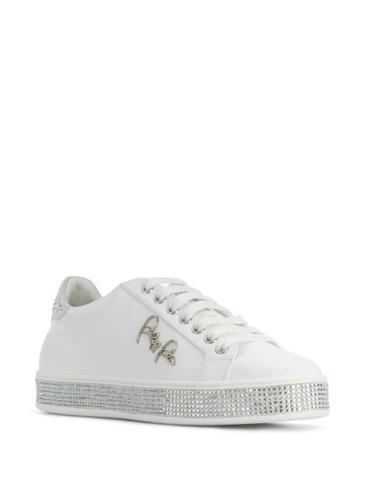 PHILIPP PLEIN lo-top crystal sneakers outlook