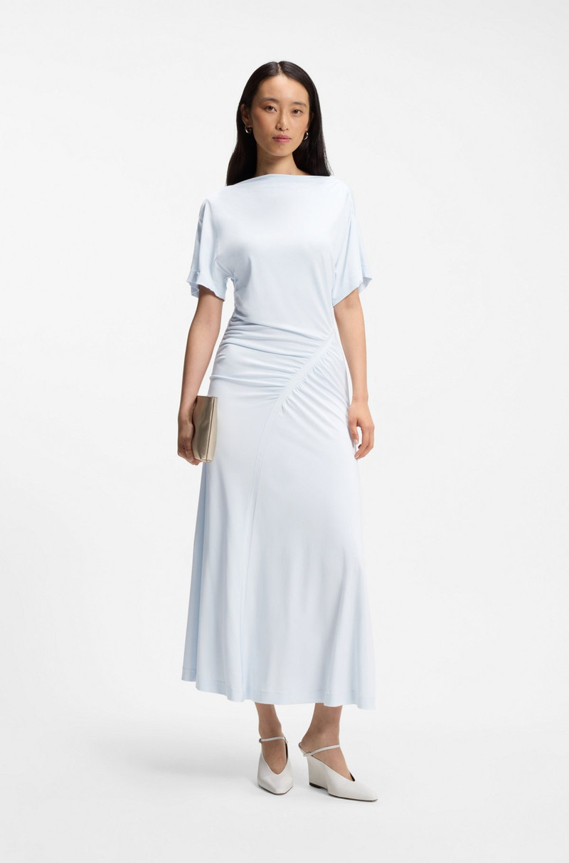 BOSS GATHERED-DETAIL DRESS IN A SLIM FIT outlook