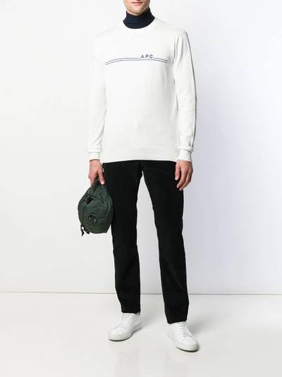 A.P.C. logo print jumper outlook