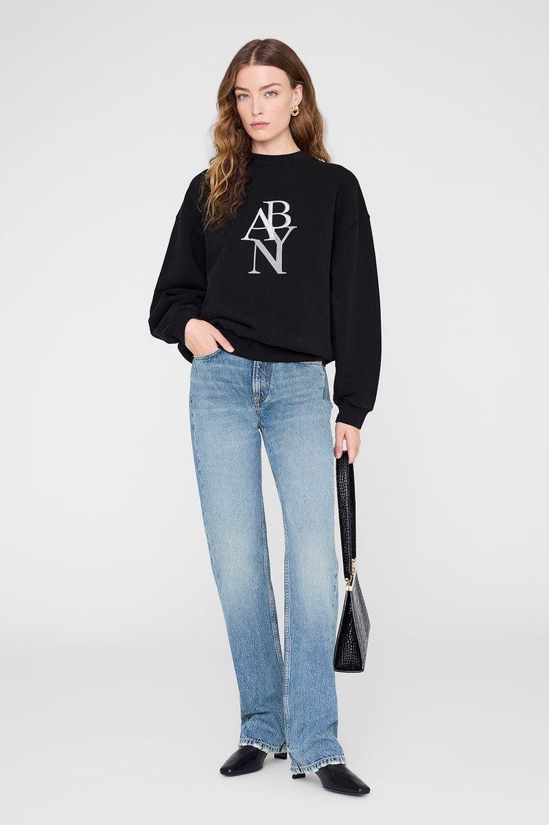 ANINE BING Jaci Sweatshirt Ab Ny - Black outlook