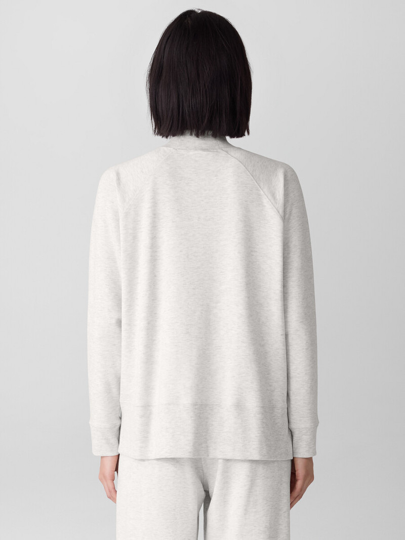 Cozy Brushed Terry Hug Mock Neck Top 4