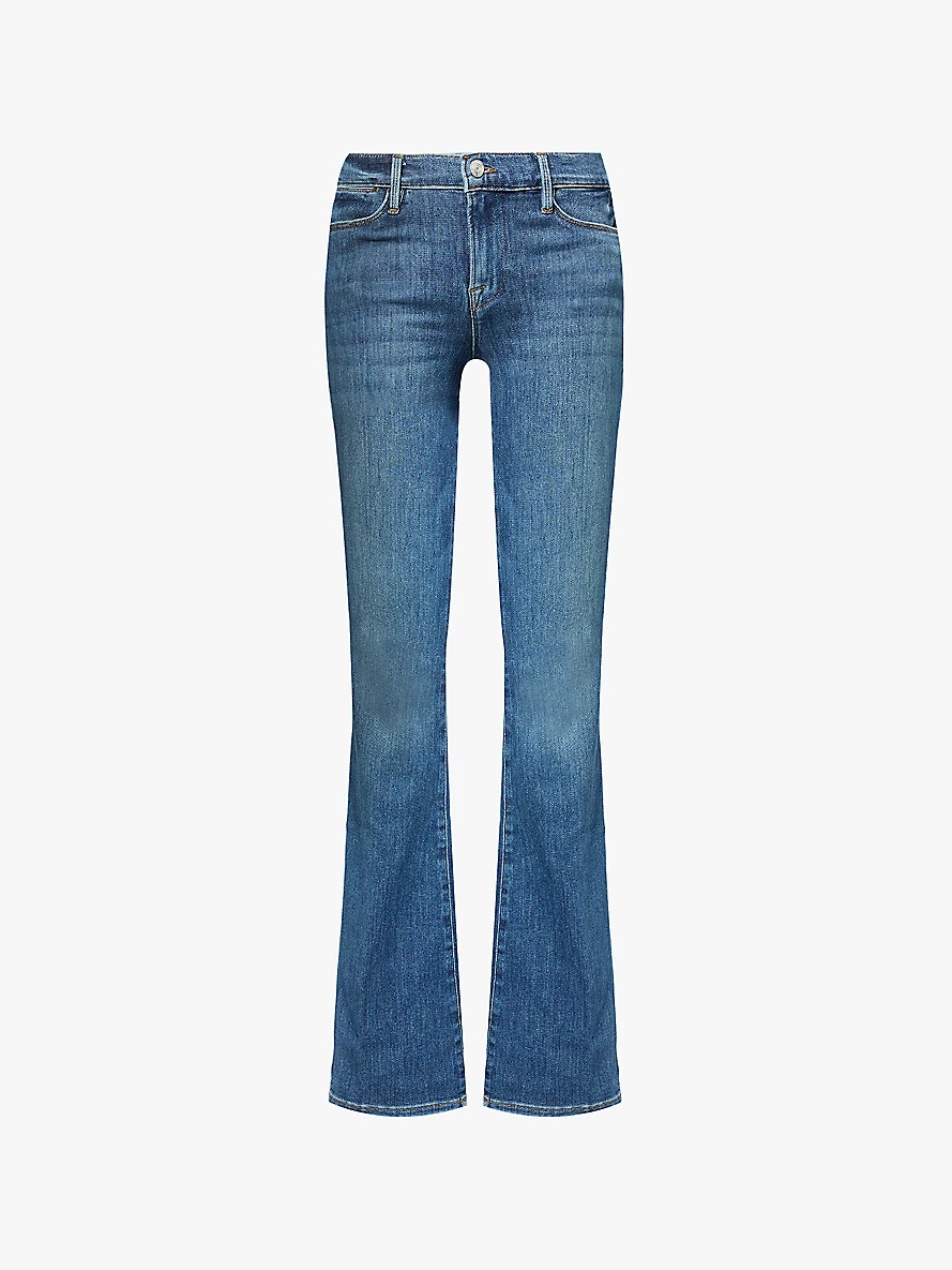 Le High Flare high-rise straight-leg stretch-denim blend jeans - 1