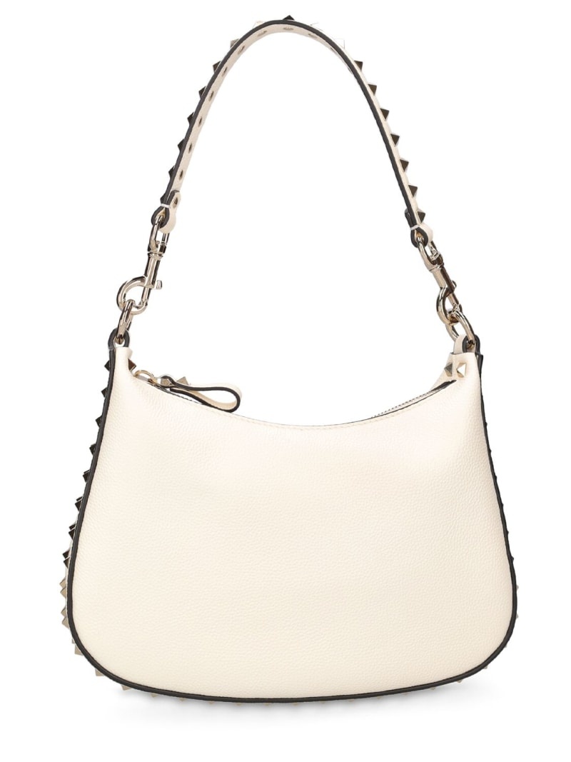 Small Rockstud leather hobo bag - 1