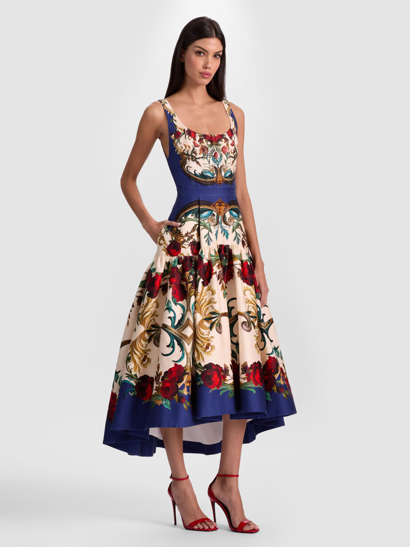 DIANA STRUCTURED MIDI DRESS 5