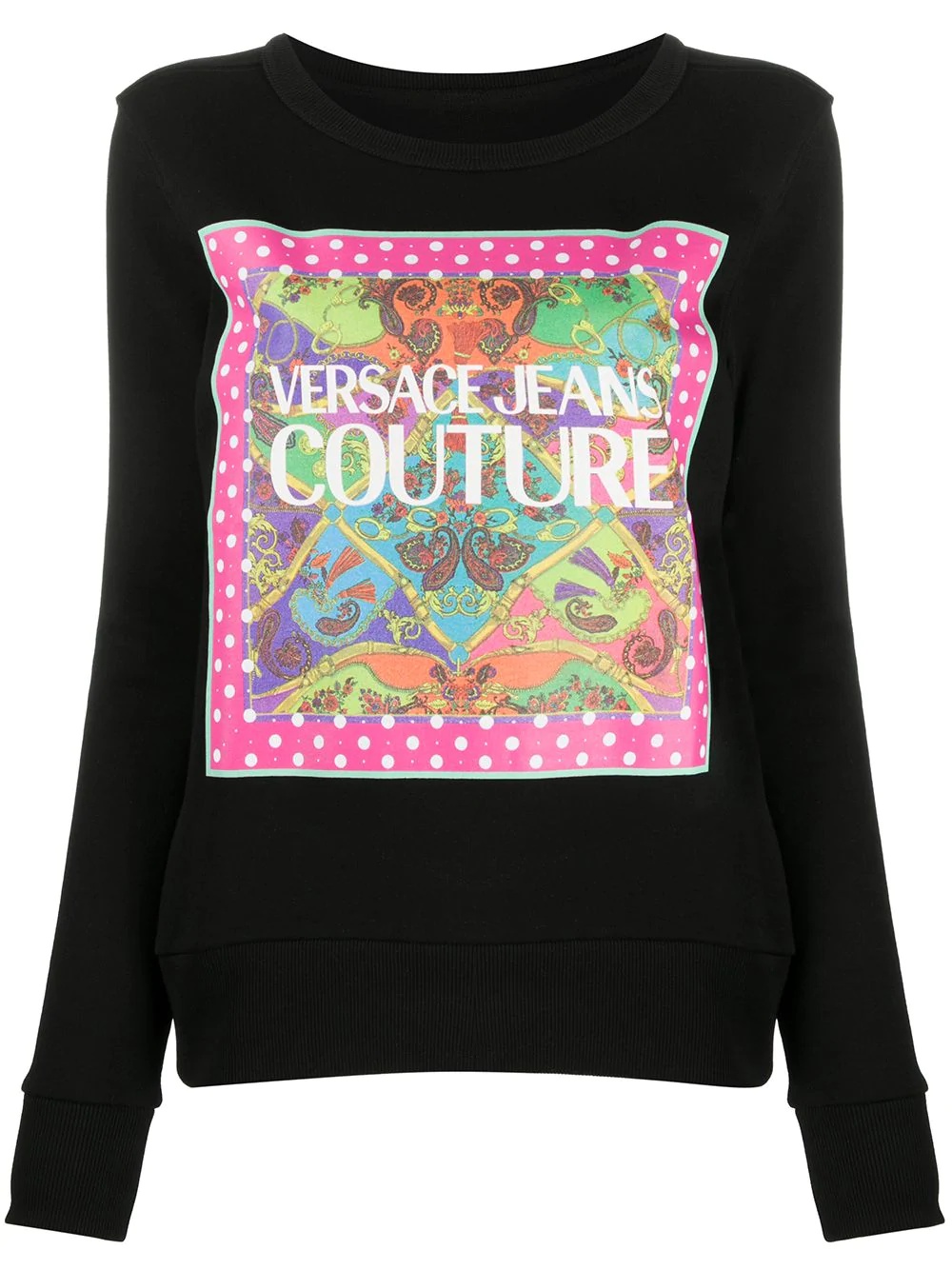 logo print sweatshirt - 1