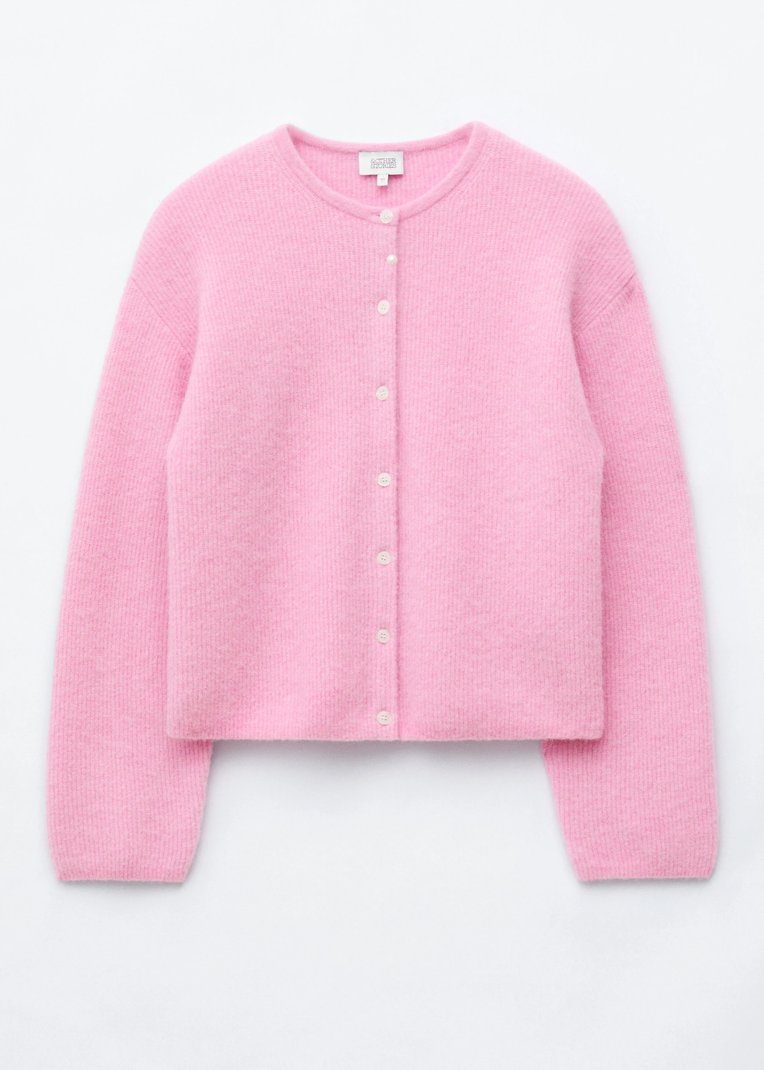 Alpaca-Blend Knitted Cardigan - 1