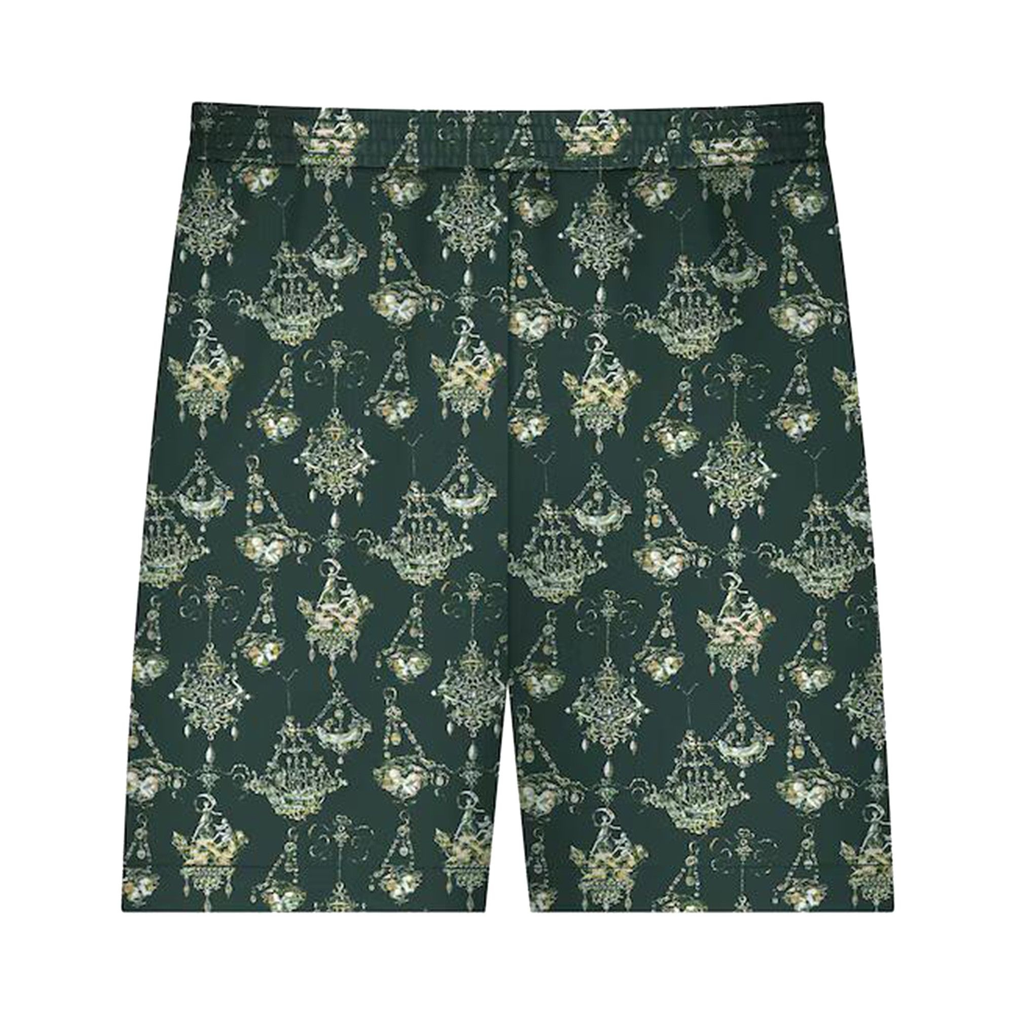 Givenchy Printed Chandelier Tailored Shorts 'Dark Green' - 1