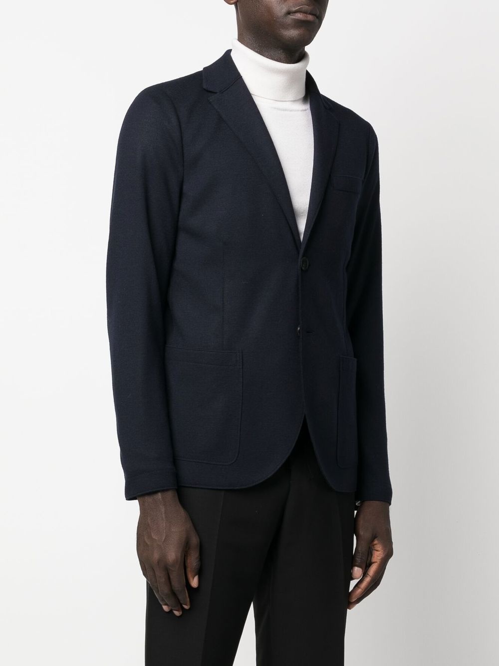 virgin-wool single-breasted blazer - 3