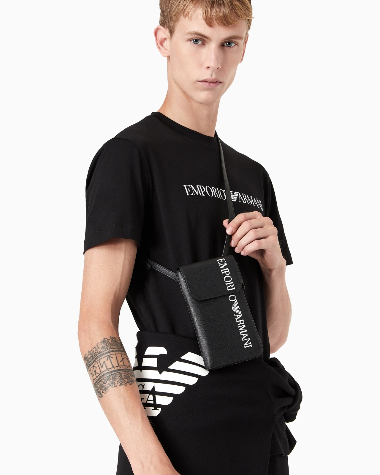 Pima-jersey T-shirt with logo print - 6