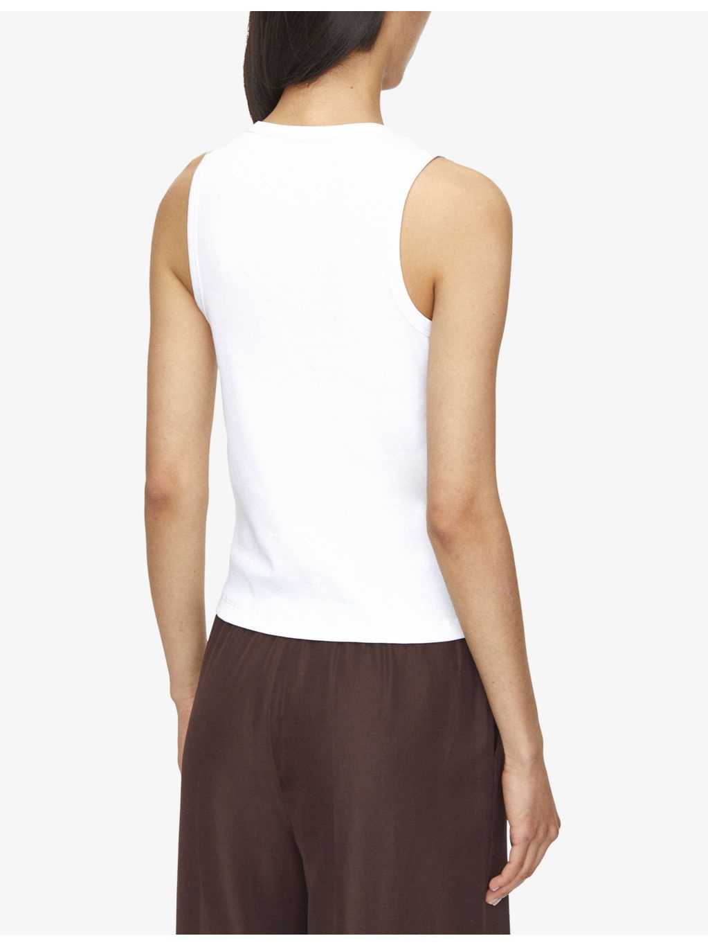 The Jersey Rib Round-Neck Stretch-Cotton Tank Top - 4