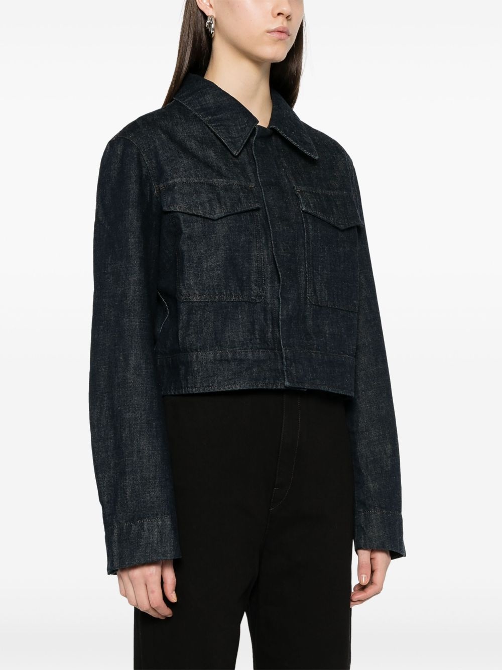 Two Pocket cropped jacket - 3