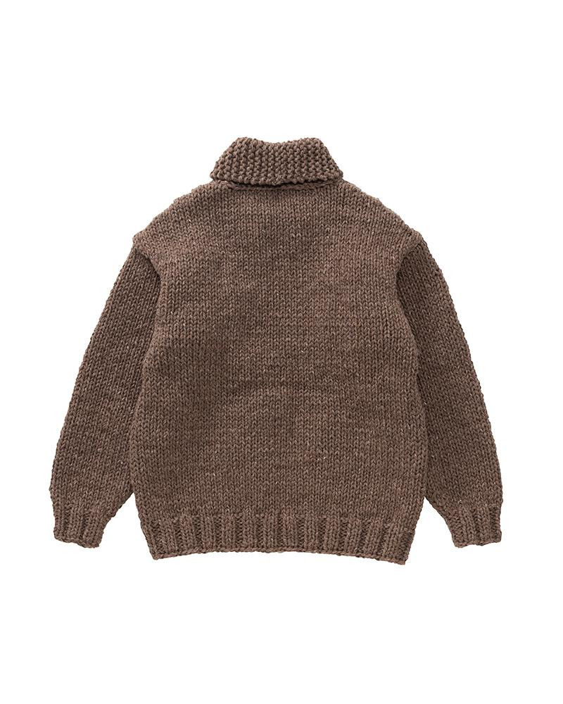 visvim COWICHAN HAND KNIT BROWN outlook