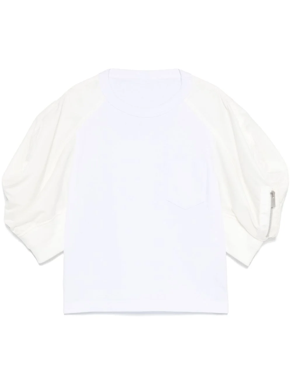 short puff-sleeves T-shirt - 1