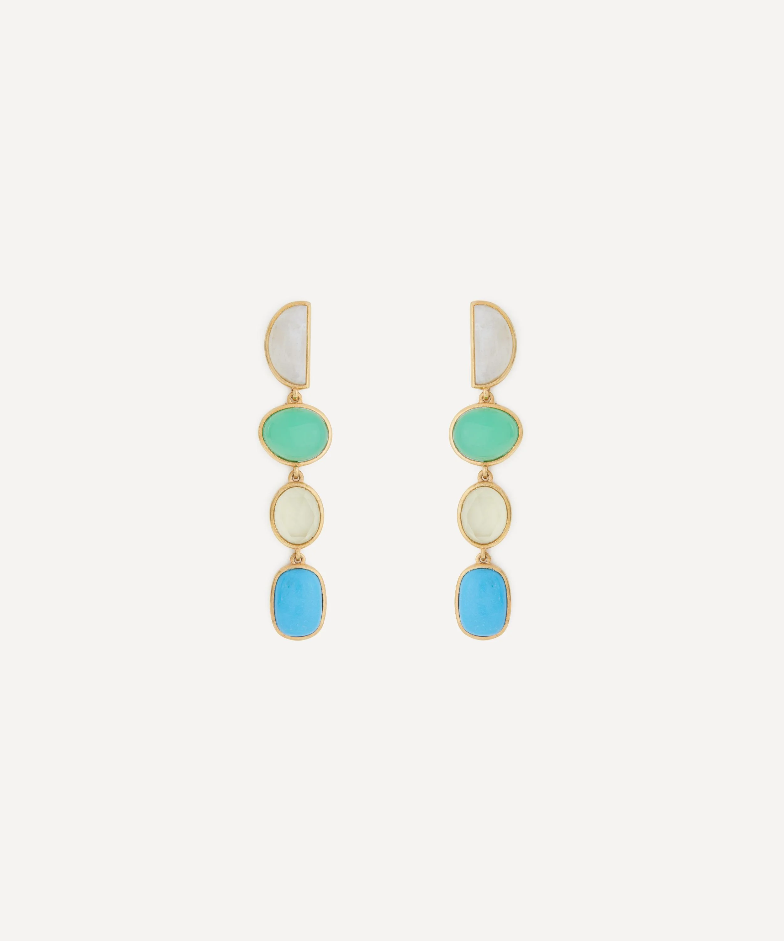 Gold-Plated Cala Drop Earrings - 1