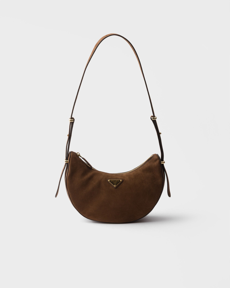 Prada Arqué small nubuck leather bag 1