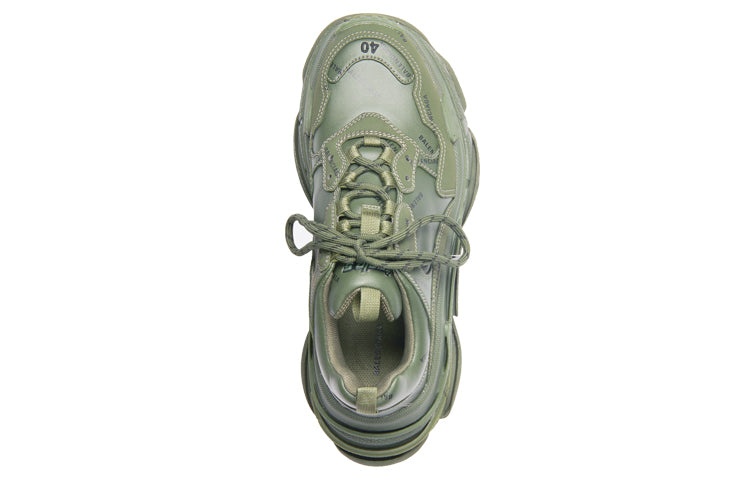 Balenciaga Triple S 'Allover Logo - Dark Green' 536737W2FA13510 - 4