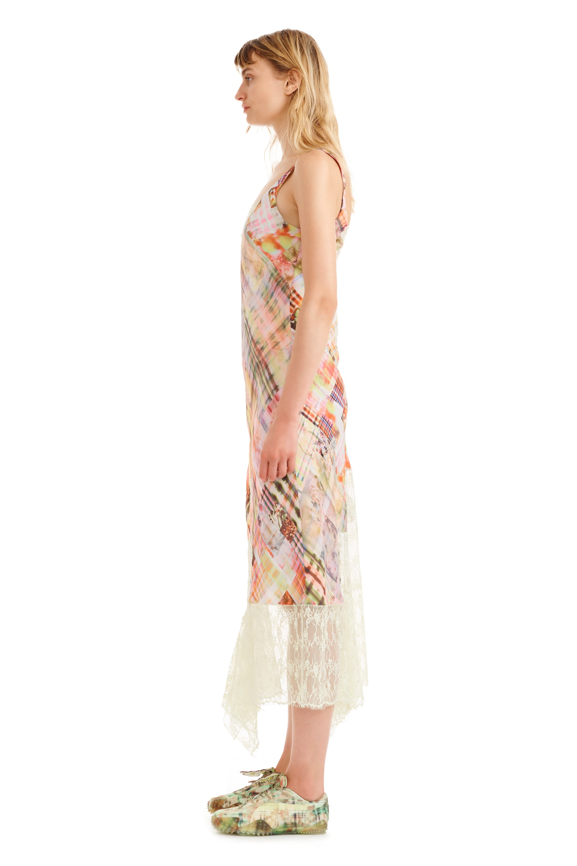 MULTI PLAID ANEMONE DRESS - 5
